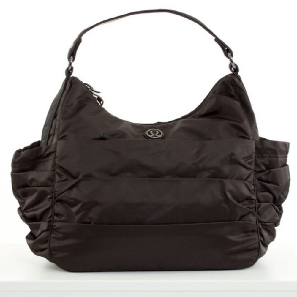 Lululemon Black Arabesque Dance Ballet Bag Tote Purse Vintage Shoulder Carry